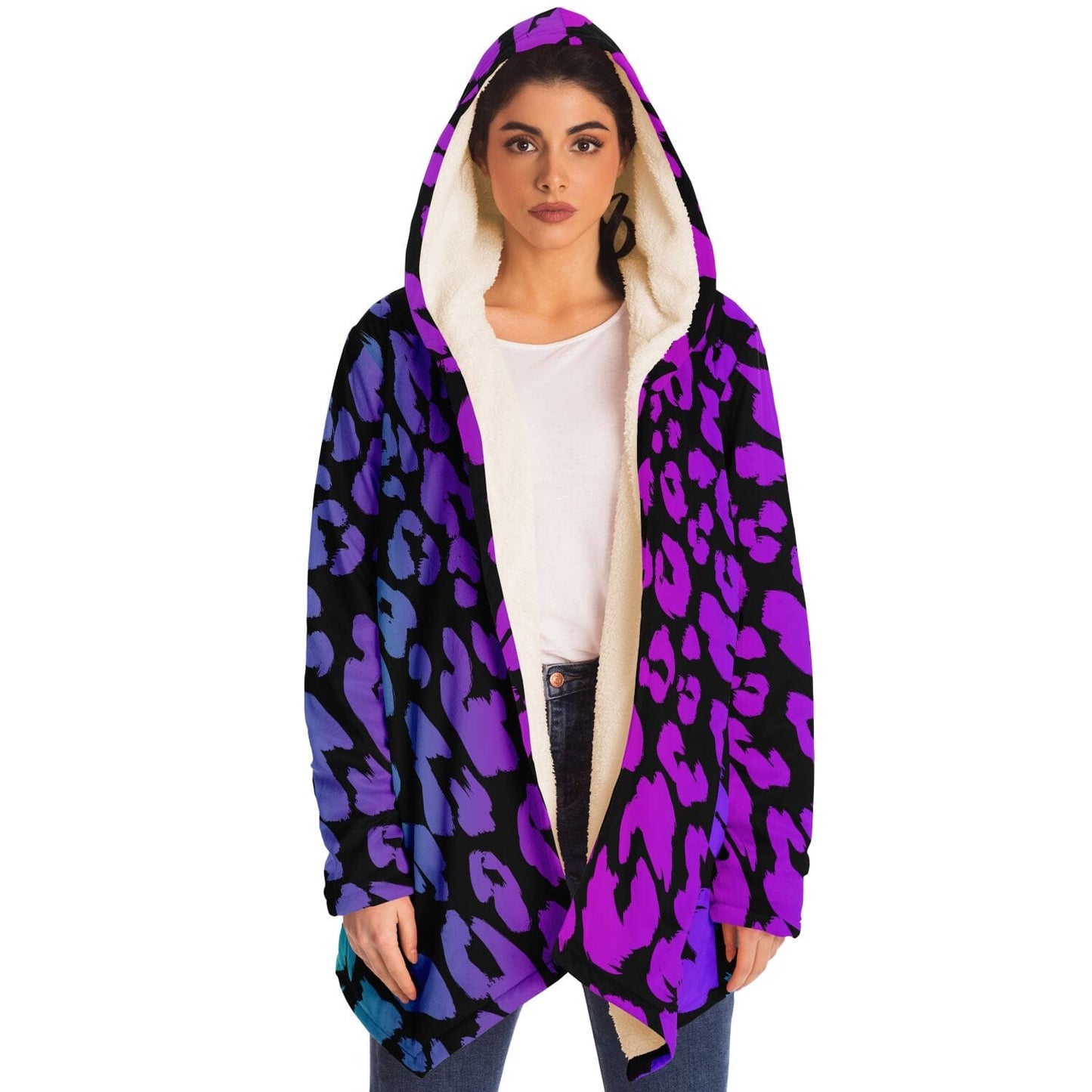 Purple Leopard, Hooded Cloak
