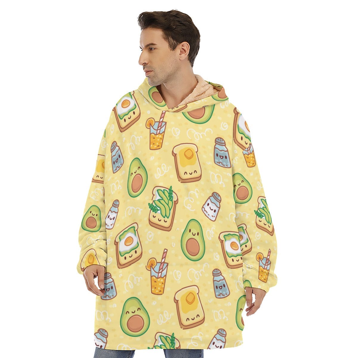 Toast Avocado Hoodie Blanket