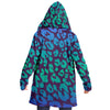 Blue Leopard Hooded Cloak